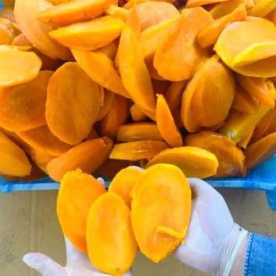 Хороший вкус, Лидер продаж, 100 натуральные Замороженные недорогие ломтики манго IQF, поо, сладкие Кошерные пакеты для хранения, вес упаковки