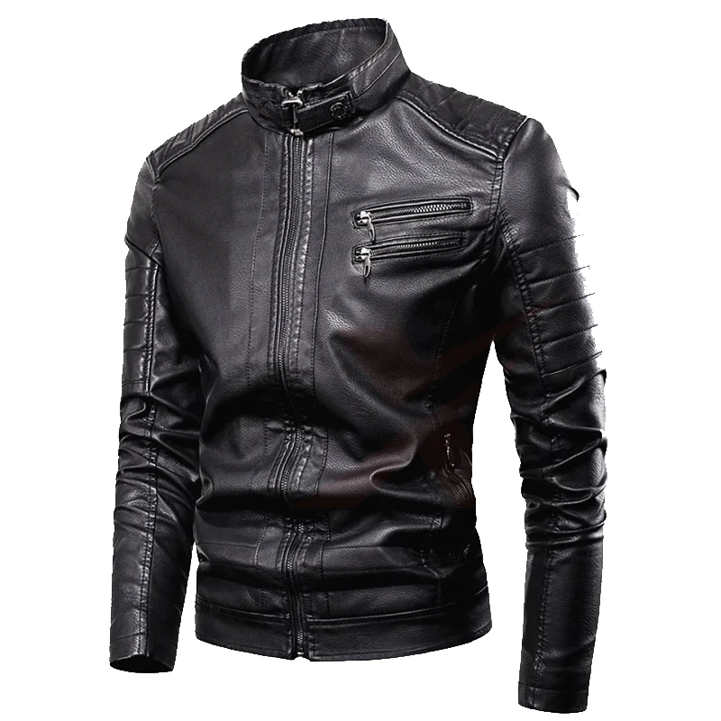 Мужская кожаная байкерская куртка стражи Галактики Звездный лорд Крис Пратт