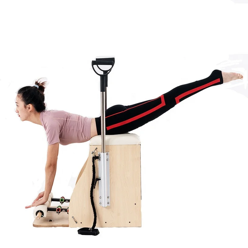 Высококачественное износостойкое фитнес-оборудование для пилатеса новый стиль стабильное кресло для реформера пилатеса