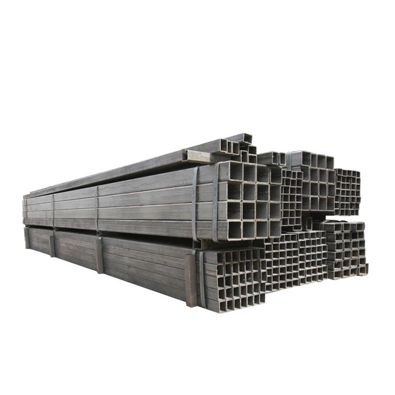 Квадратная труба из углеродистой стали, черная полая секция, углеродистая сталь Q235, квадратная металлическая труба