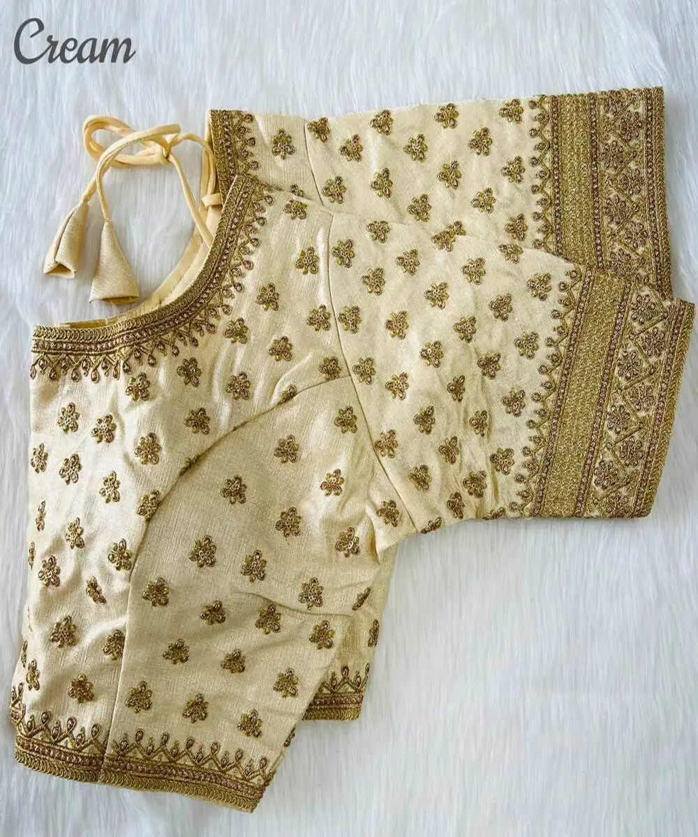 Самый выбранный жоржет мягкая хлопковая внутренняя вышивка готовая к ношению блузка одежда для вечеринки этническая