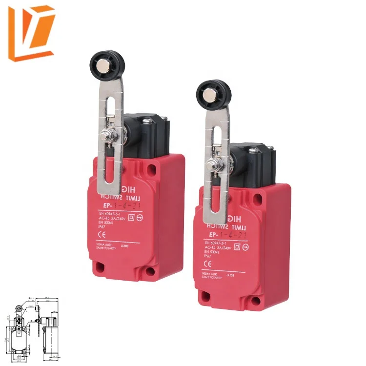 EP-7-1-21 Регулируемый роликовый рычаг Тип водонепропускающие защитные металлические концевой выключатель