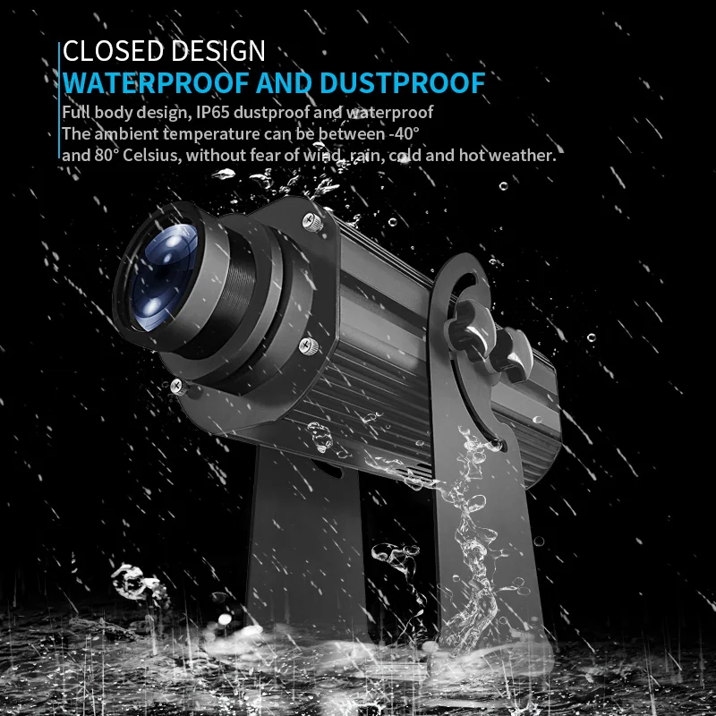 
Waterproof 300W Static Projector Lamp Customized Led Commercial Advertising Long Distance Gobo Logo Projector Light 