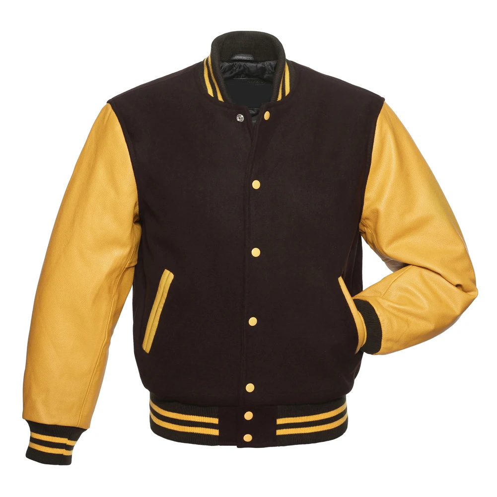 
Factory Custom Design Baseball Jacket Long Sleeves Unisex Sport Varsity Jacket 