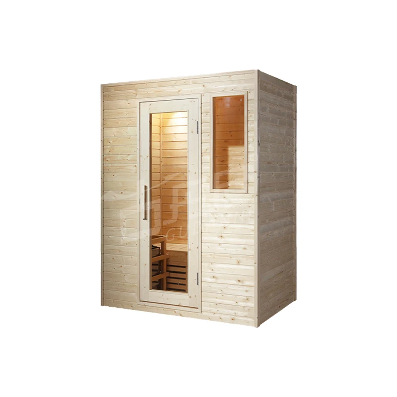 Diamond Hemlock Customized stone stove sauna room