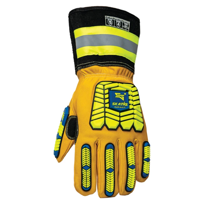 Grade Yellow Goatskin Leather Work Glove With good Cuff Protection
