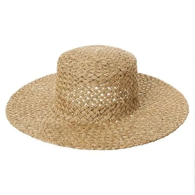 Пляжная шляпа с широкими полями летняя Панама от солнца из Вьетнама Высококачественная соломенная