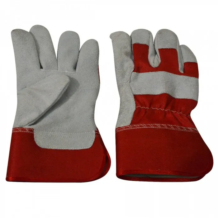 Best Quality Manufacturer Cowhide Working Mittens Hands Protective Industrial Leather Gloves from Pakistan