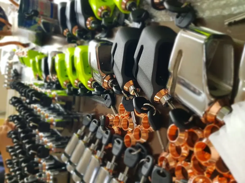 
Alarm disc brake lock for ducati electric motorcycle 