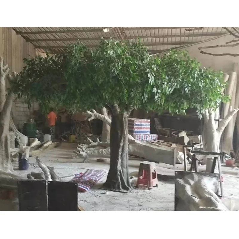 Factory Outlet 300cm height artificial decorative banyan tree , high quality cheap price artificial banyan / ficus tree