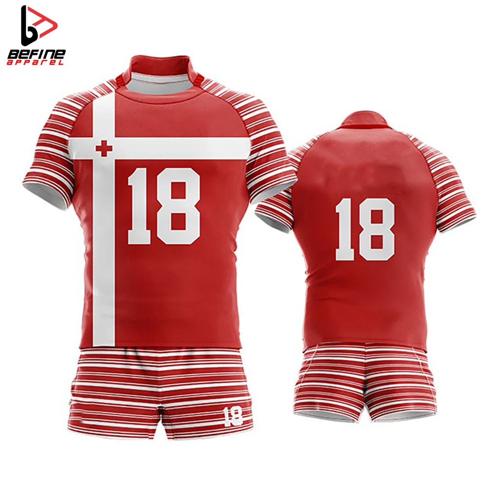 2024 Wholesale High Quality Rugby Uniform Customized Design Sports Wear Rugby Wear Sublimated Unisex Rugby Uniform