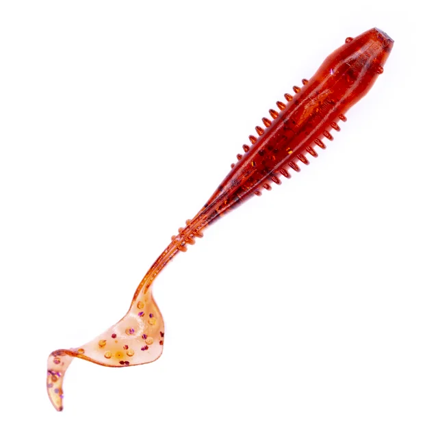 Shaman Seryoga, 60mm, 8 pcs/pack, Soft Twister Color 014 Plastic Baits Silicone Fishing Lures