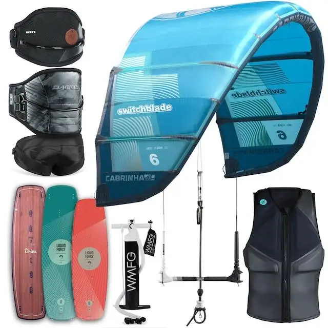 Новый голубой воздушный змей для кайтбординга и кайтсерфинга Cabrinha SWitchblade 12 м