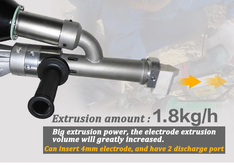 
3400W Portable Temperature Adjustable Hot Air Gun Extrusion Plastic Welding Torch PP/PE Welding Heat Gun 