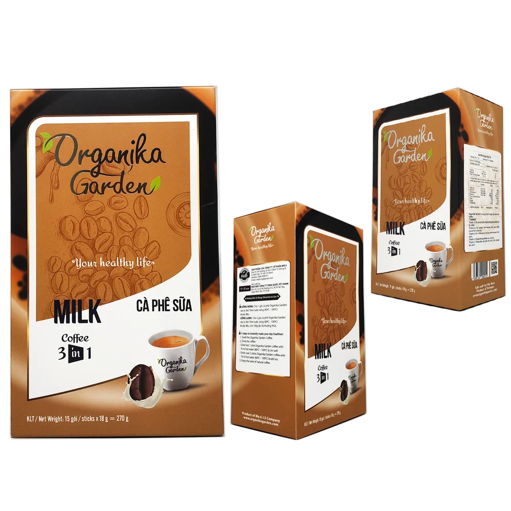 Manufacturer Coffee Instant Factory  MA6 ORGANIKA COFFEE - MILK COFFEE 3 IN 1