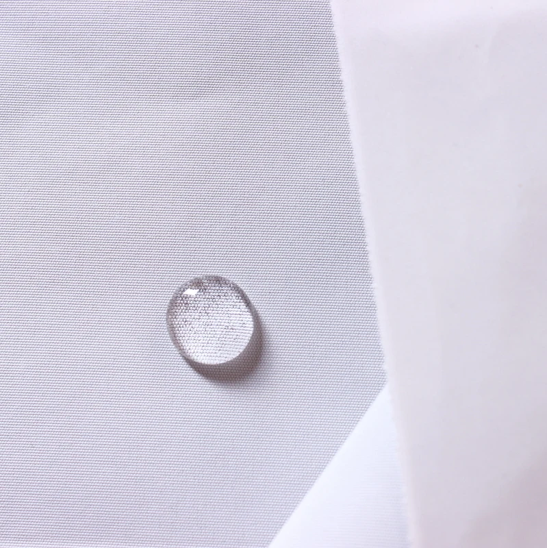 Light gray 228T 160D PVC Laminated Waterproof FD Polyester Taslan for uniforms shell fabric wind coat