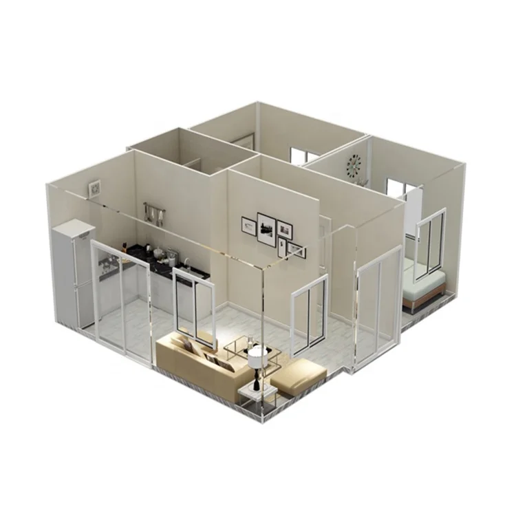 
20ft 40ft foldable modern luxury containers hotel home villa expandable prefab container house 