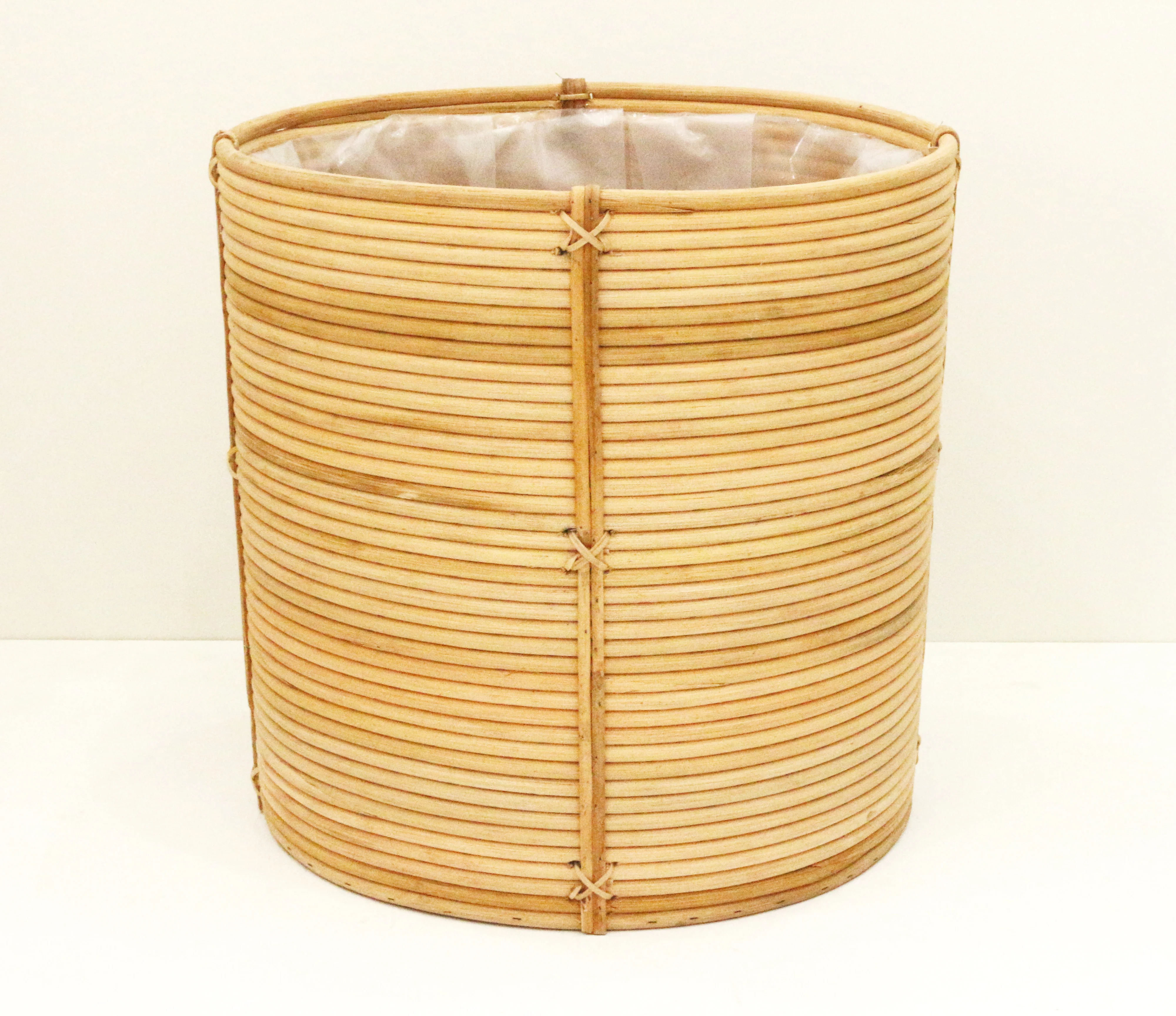 Высококачественная плетеная вручную корзина для хранения из ротанга набор 3