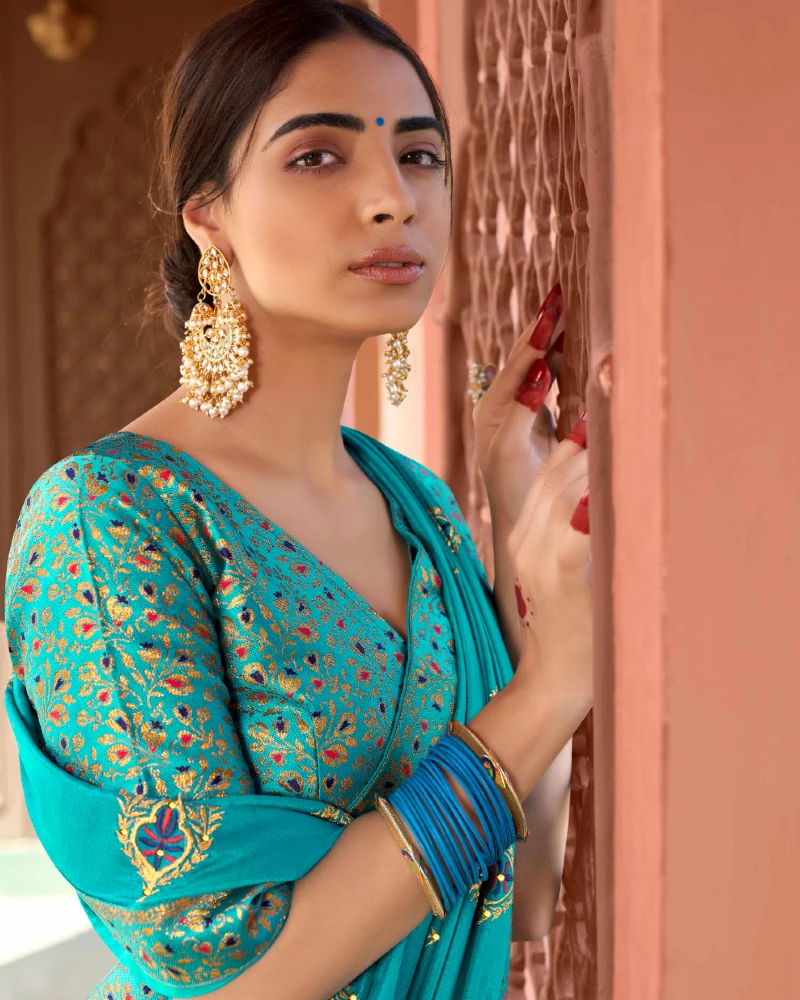 Latest Ethnic Wear Saree Wedding And Party Wear Saree For Ladies Best And High Quality Georgette Sari from India Pakistani sari