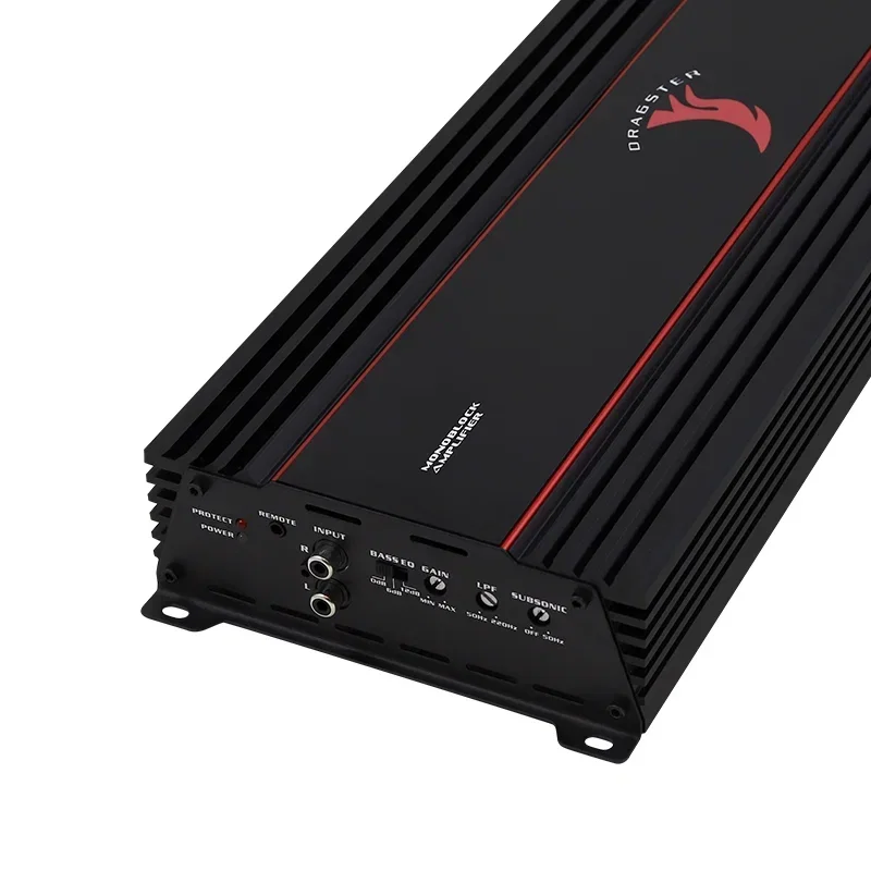 DAK-2500.1 Mono Car Amplifier with Remote Control 1000w 1500w 2000w High Quality Amplifier
