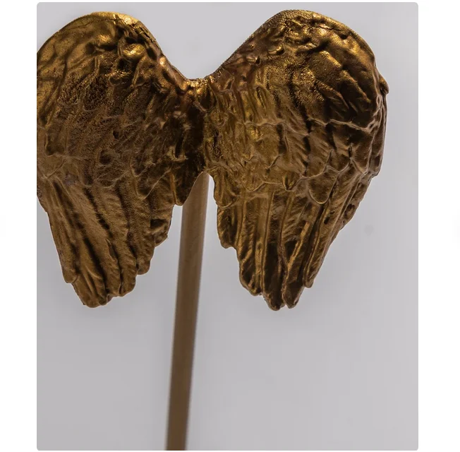 Top Quality Brass Angel Wing Accessory Sculpture table objects hot selling product at OEM price from India