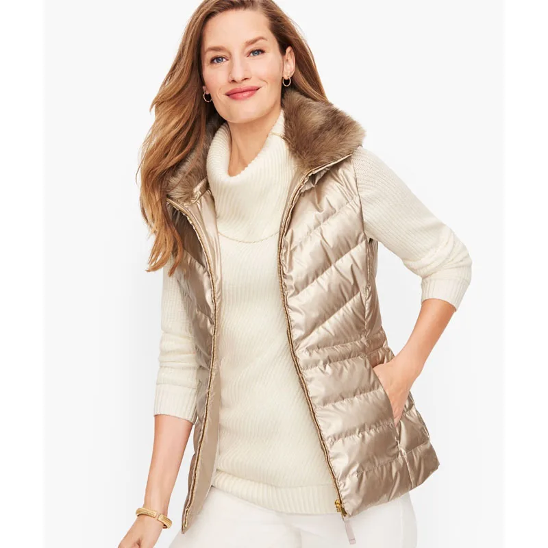 Down Vest Women High Quality Custom Logo