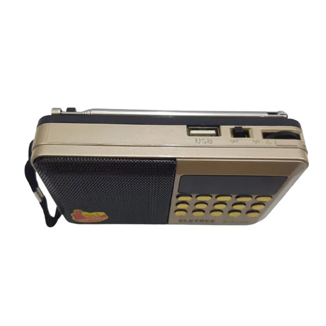 Лучшее качество звука Eletree цифровой выбор музыкальный плеер FM-радио перезаряжаемый и встроенный динамик в наличии