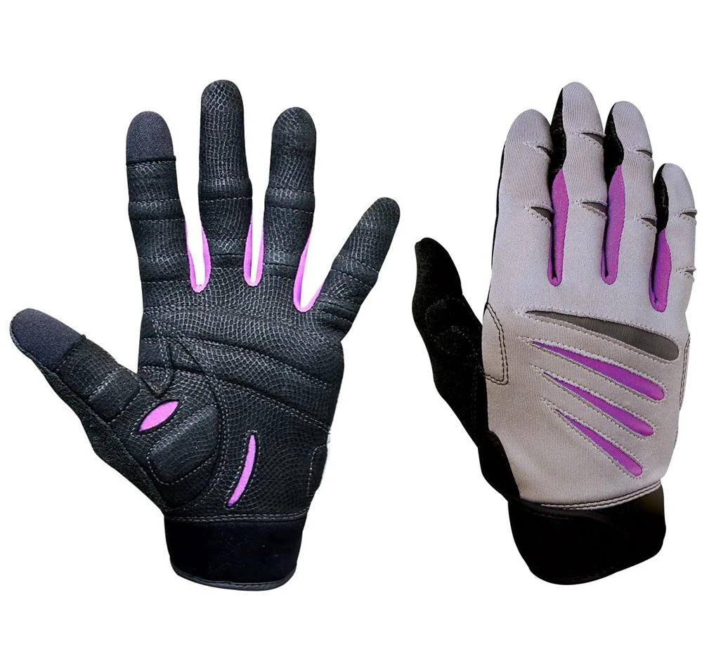 
Men Gym Fitness Weight Lifting Workout Exercise Full finger Gloves Customized design and logo CrossFit gloves 