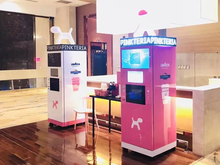 New Arrival Instant coffee machine fully Automatic Tea Coffee Commercial instant standing Coffee Machine Coin Operated Machine