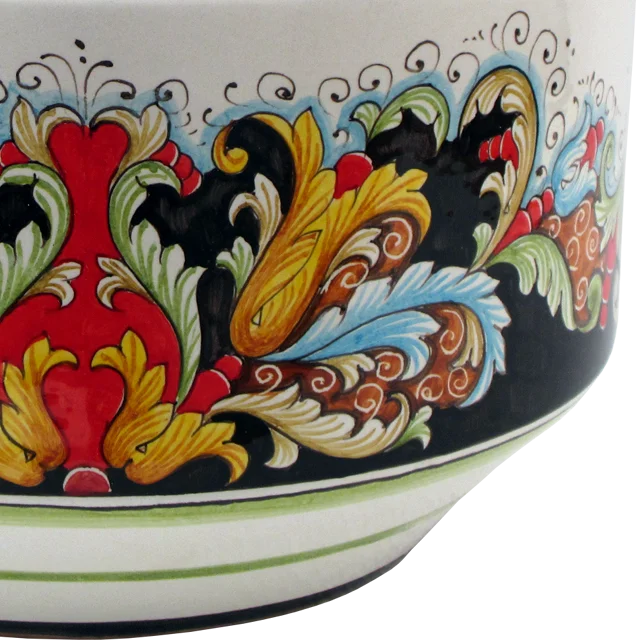 Handmade ceramic cachepot made in Italy home decoration