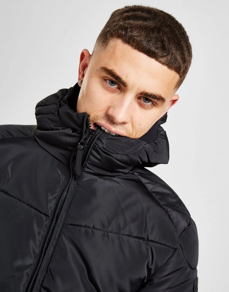 OEM Supplies Custom Logo Winter Jacket Fashion Casual Classic Solid Zippers Nylon Puffer Jackets For Men parkas