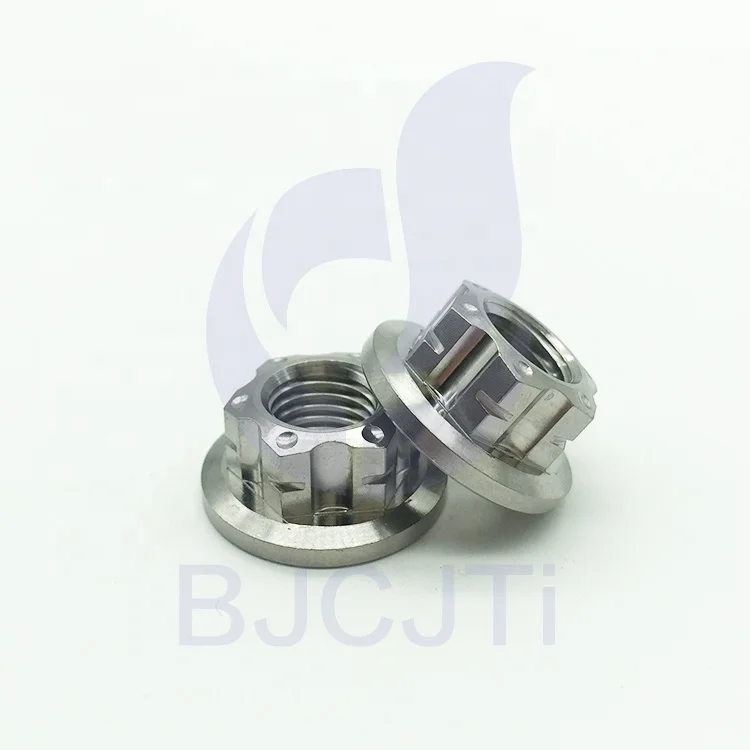 Заводская поставка M6 титановый сплав Фланцевая гайка для