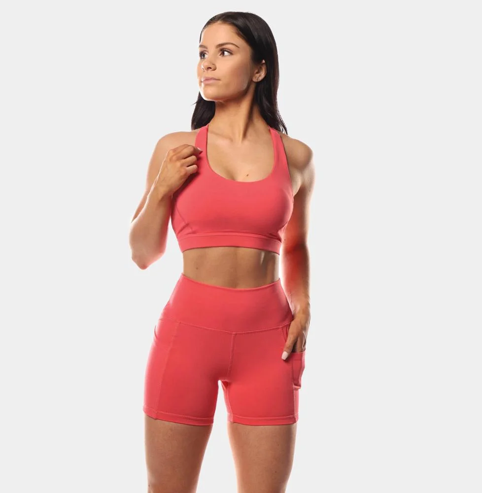  Женский спортивный комплект для йоги индивидуальный сублимационный бюстгальтер и шорты тренажерного зала фитнеса короткие леггинсы