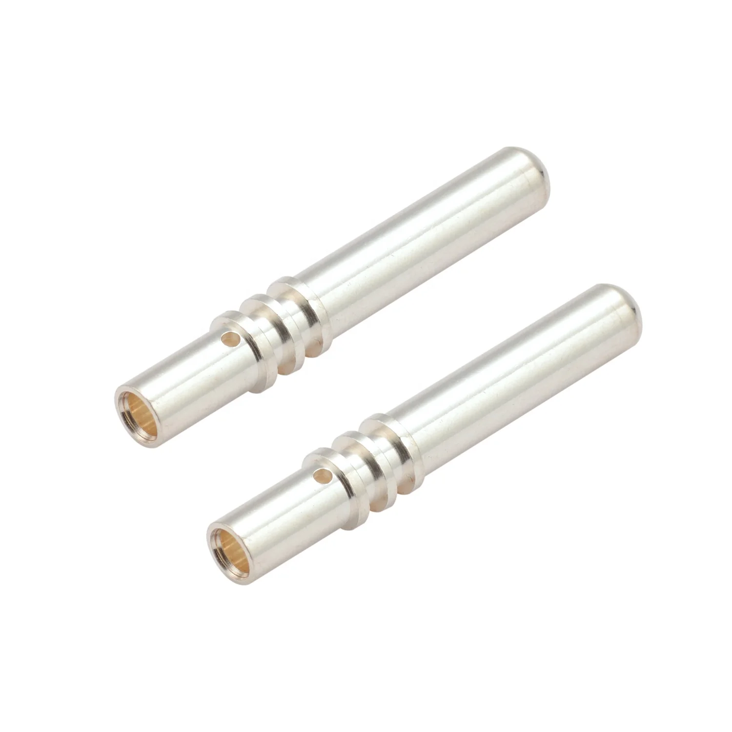 factory price CNC turning parts EV charger plug copper Pin silver plating male female