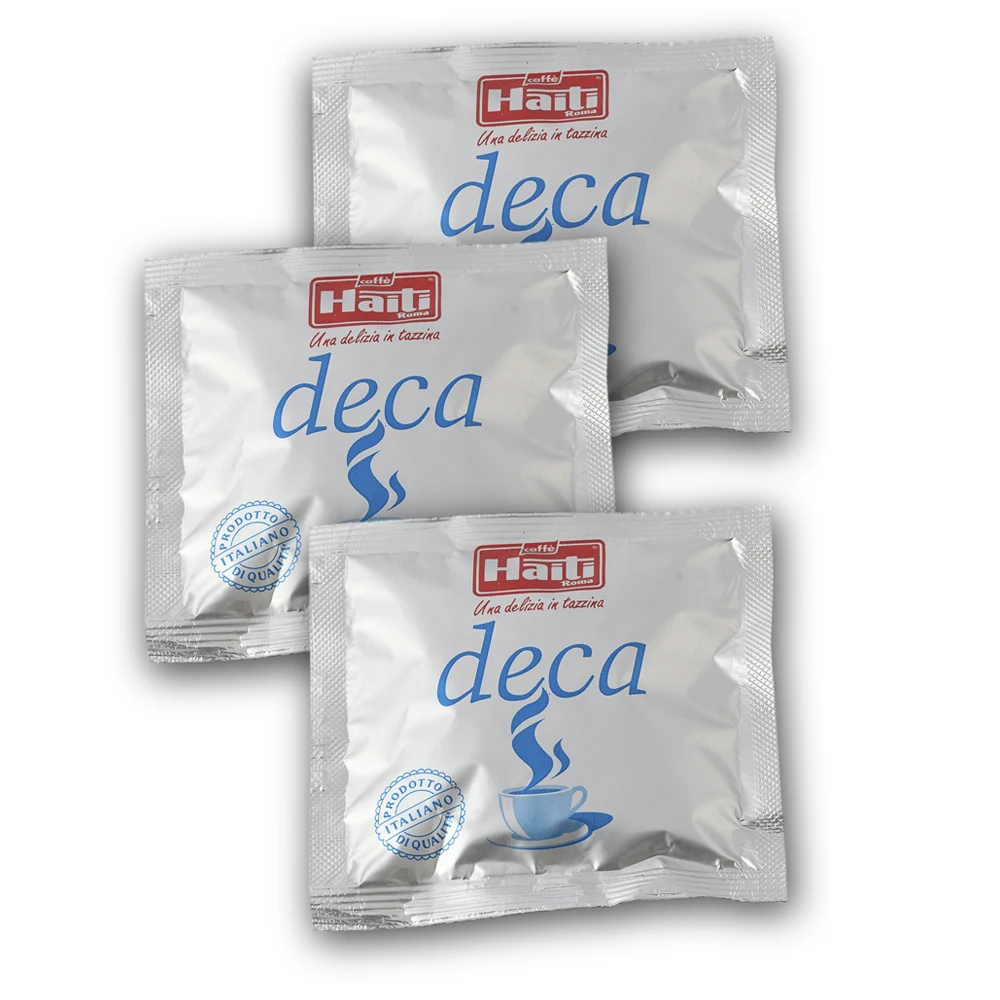 
Italian Coffee Pods Decaffeinated Minuto in Paper Pod 100% Biodegradable and Compostable 