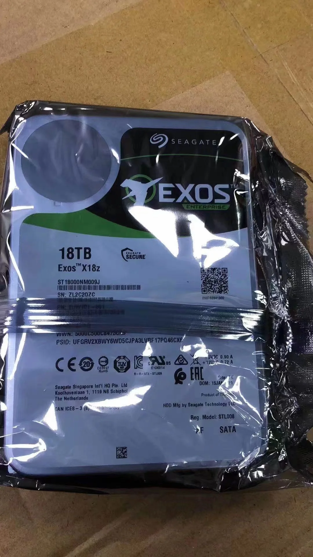  ST18000NM000J Seagate 18 ТБ 16 10 EXOS X18 жесткого диска Чиа Майнер IPFS SATA 6 ГБ/сек. предприятия NAS HDD жесткий диск 256 Мб