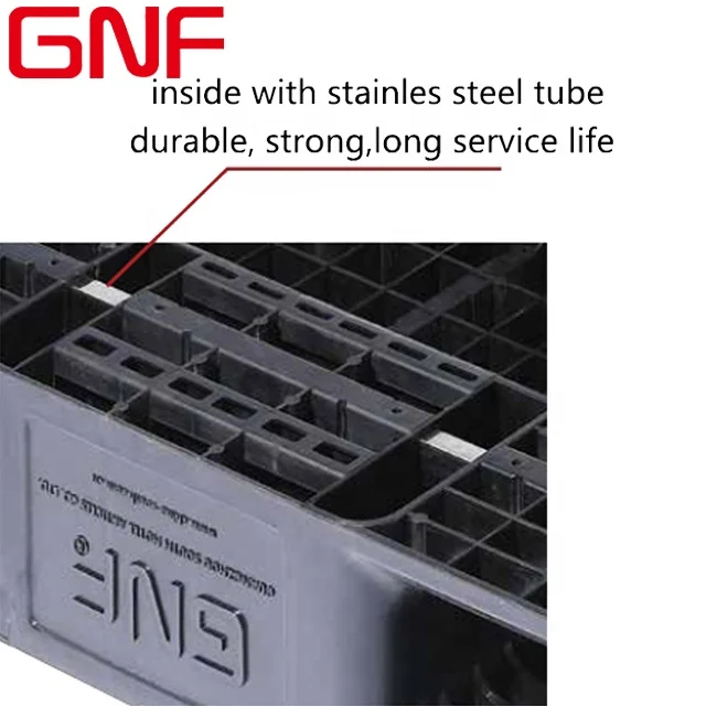 GNF 1200x1000 Heavy Duty 1 ton Durable single face HDPE Plastic Pallet