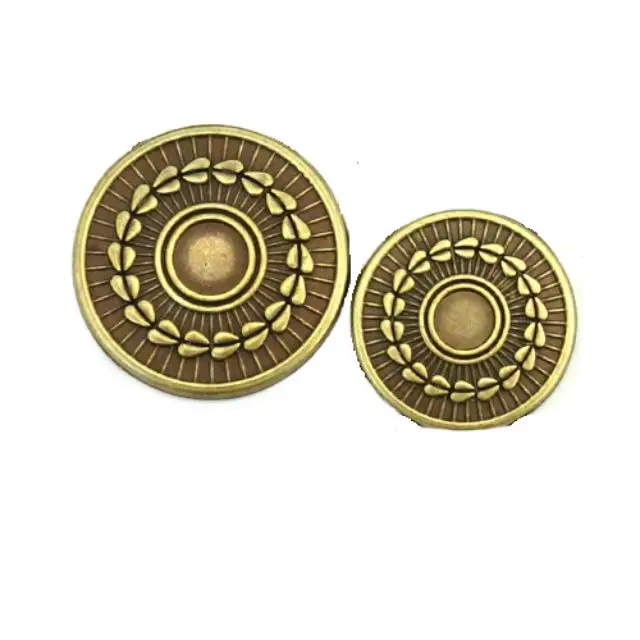 high  quality 4 hole metal buttons