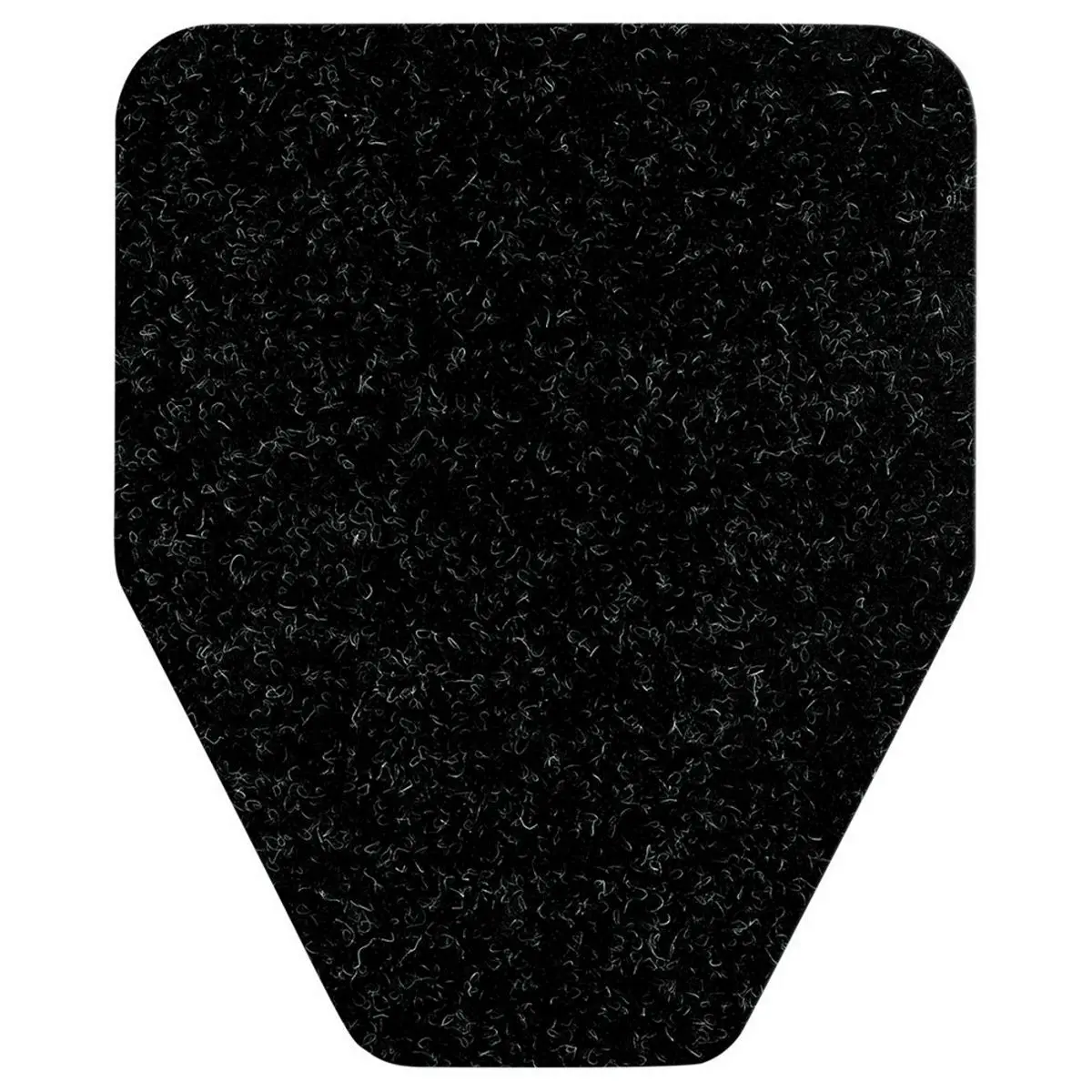 WizKid Original Cut Antimicrobial Urinal Mat Black Protect Floors From Puddles, Odors, And Stains Under Wall-Mount Urinals