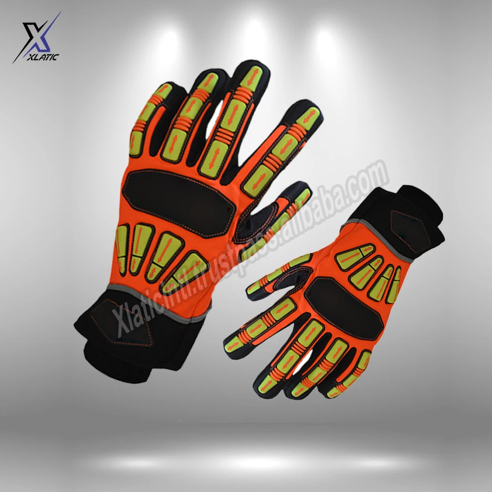 XLATIC Manufacturer company Good Quality Mechanic Gloves Custom designs OIL field Mechanic heavy machine Gloves