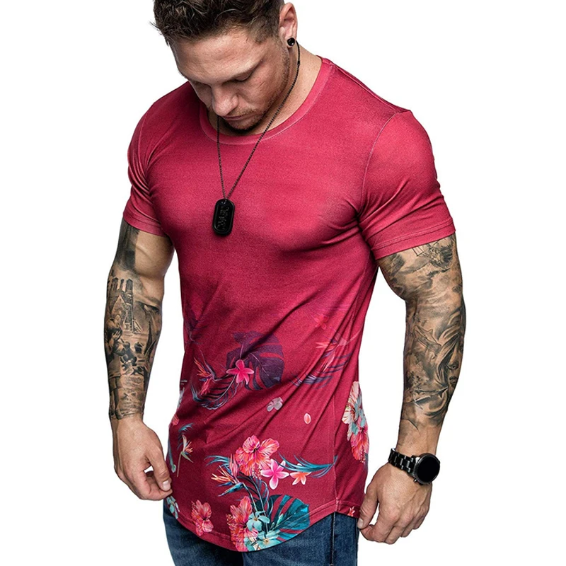 
OEM Wholesale Shirt Classical Gym Fitness Clothing Muscle Fit T-Shirt 