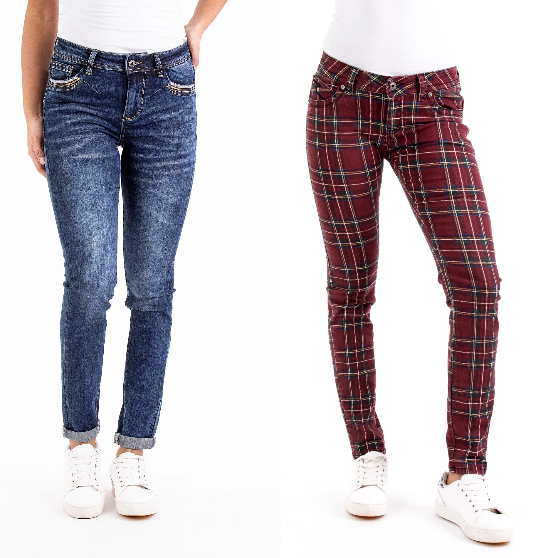 ODM OEM jeans for women Decorative belt We are a manufacturer of high quality denim clothing jeans factory