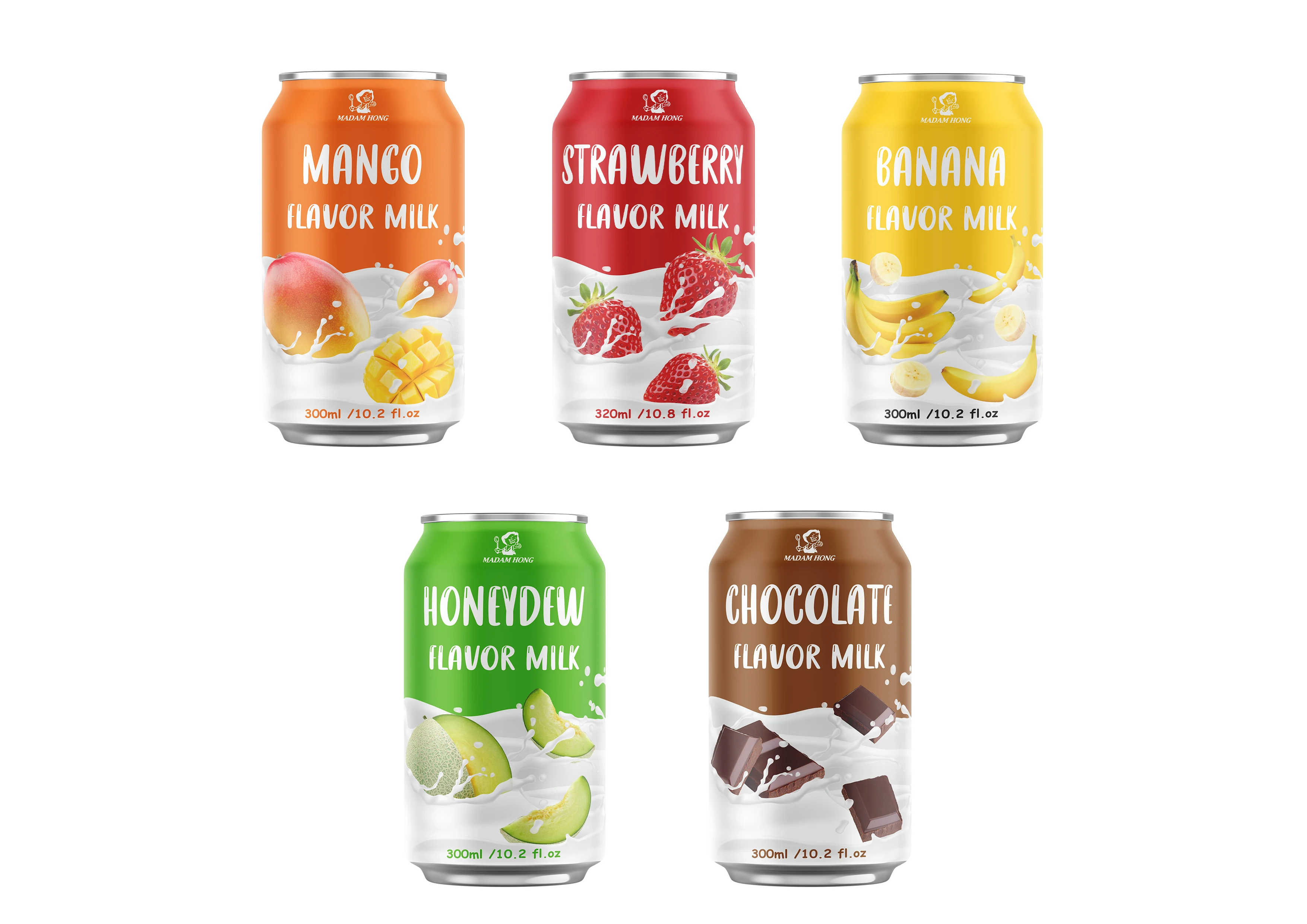 Madam Hong Taiwan 315ml banana milk can drink