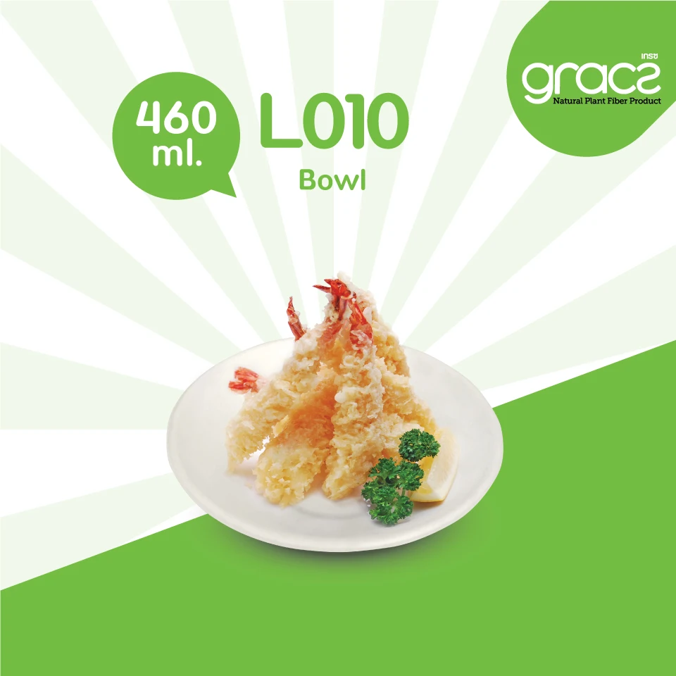 
Gracz L010 Bowl 460ml eco friendly packaging cup bowl food containers Thailand 