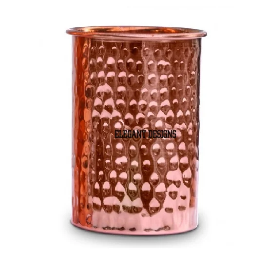 High Quality Copper Glass Round Shape Unique Designer Fast Selling Copper Glass Hotel And Restaurant Ware Luxurious Copper Glass
