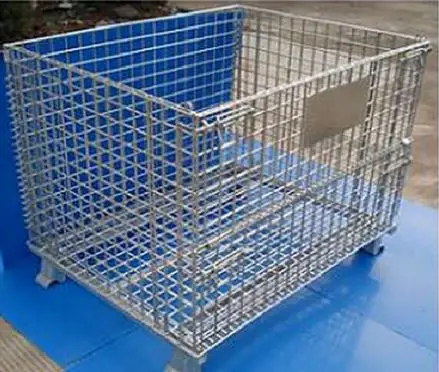 Складной Стальной Сетчатый Контейнер 1200x1200