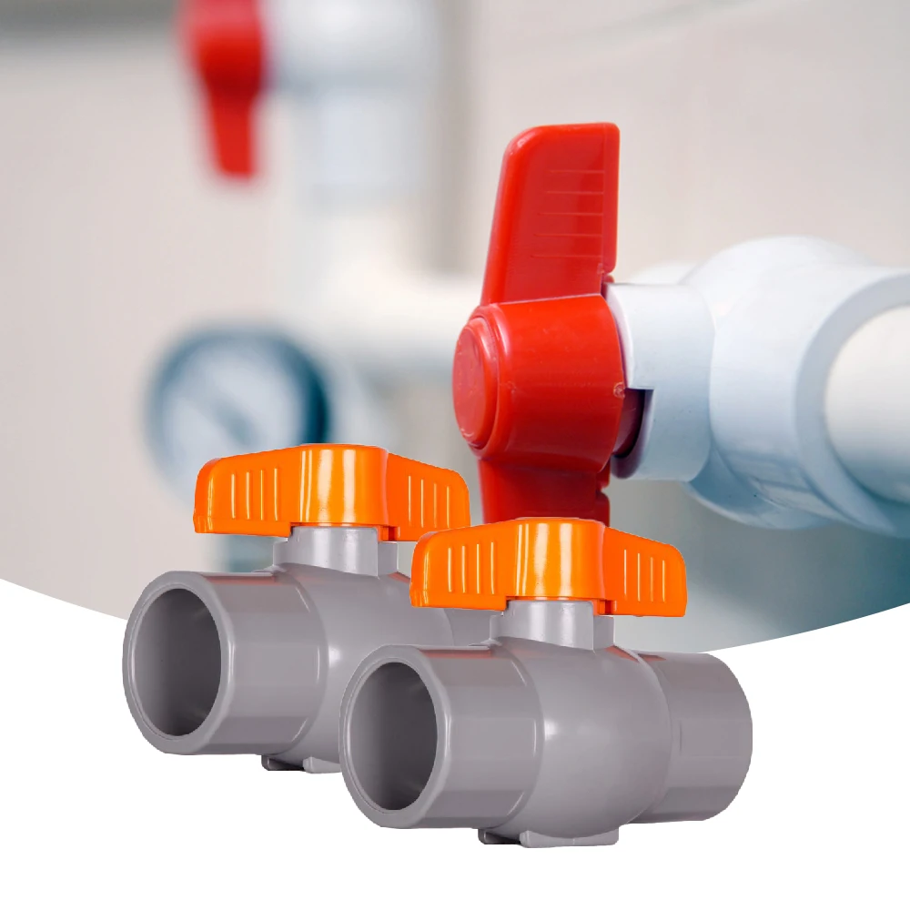 One Year Warranty Normal Temperature Water Media Hand Operated Un-Threaded Ball Valve with Orange Handle