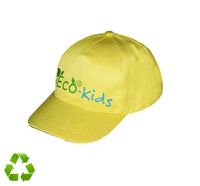 
GRS certified golden supplier Eco friendly sustainable products rpet fabric snapback baseball caps for kids 