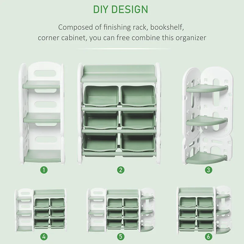 Wholesale Hot Sale High Quality Books Stand Racks Plastic Toy Shelf Children Bookshelf Kids