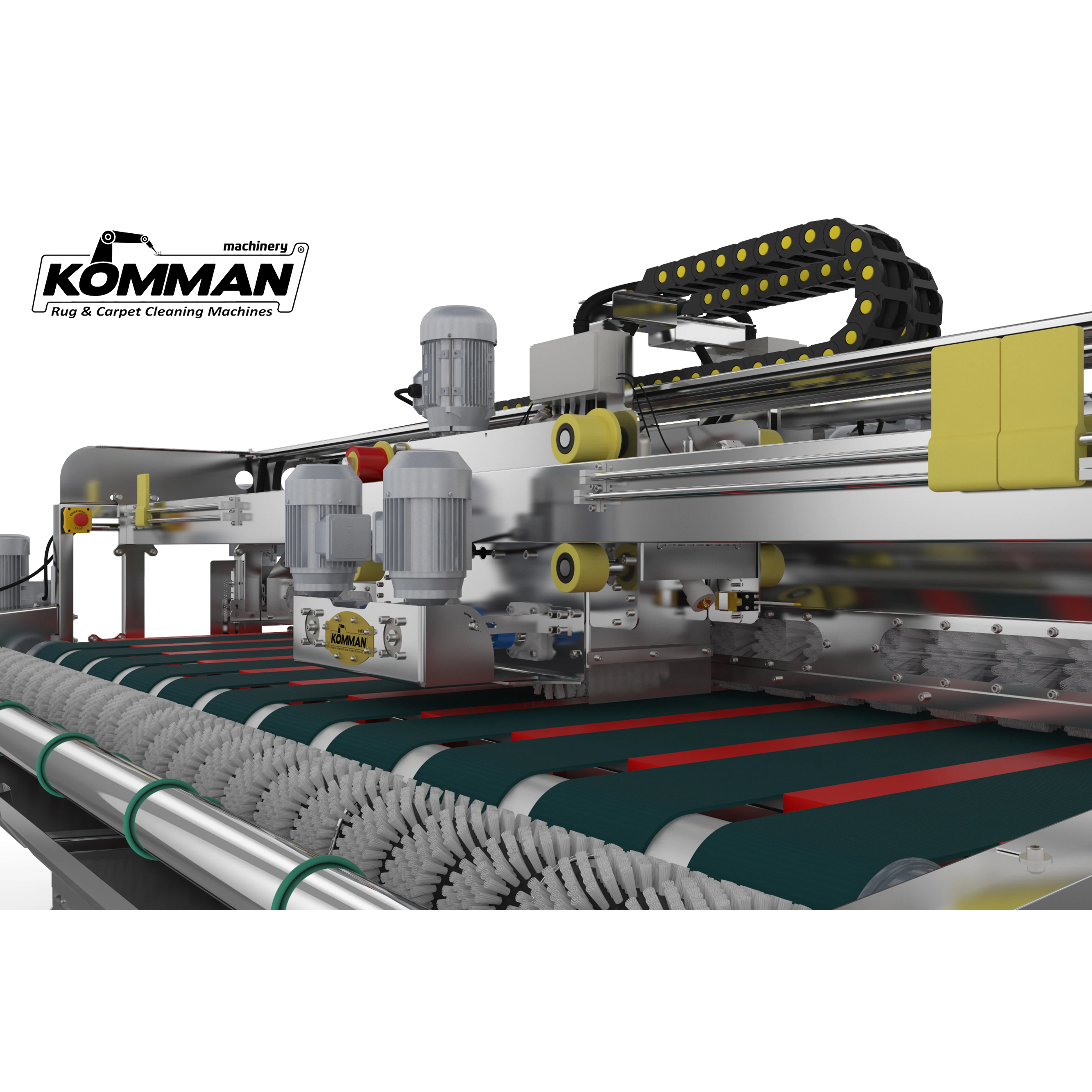 
Automatic Industrial Carpet/Rug Cleaning Machine- Commercial Rug Washer. 3 meters conveyor surface ALTAY RAKE 3000 